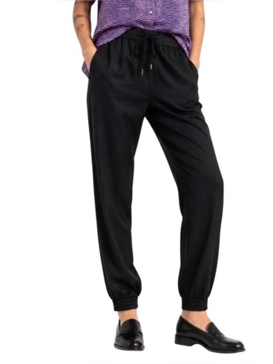 Wildfang Pants - Wildfang Empower Drawstring Jogger Pants Women’s Black Tapered Casual